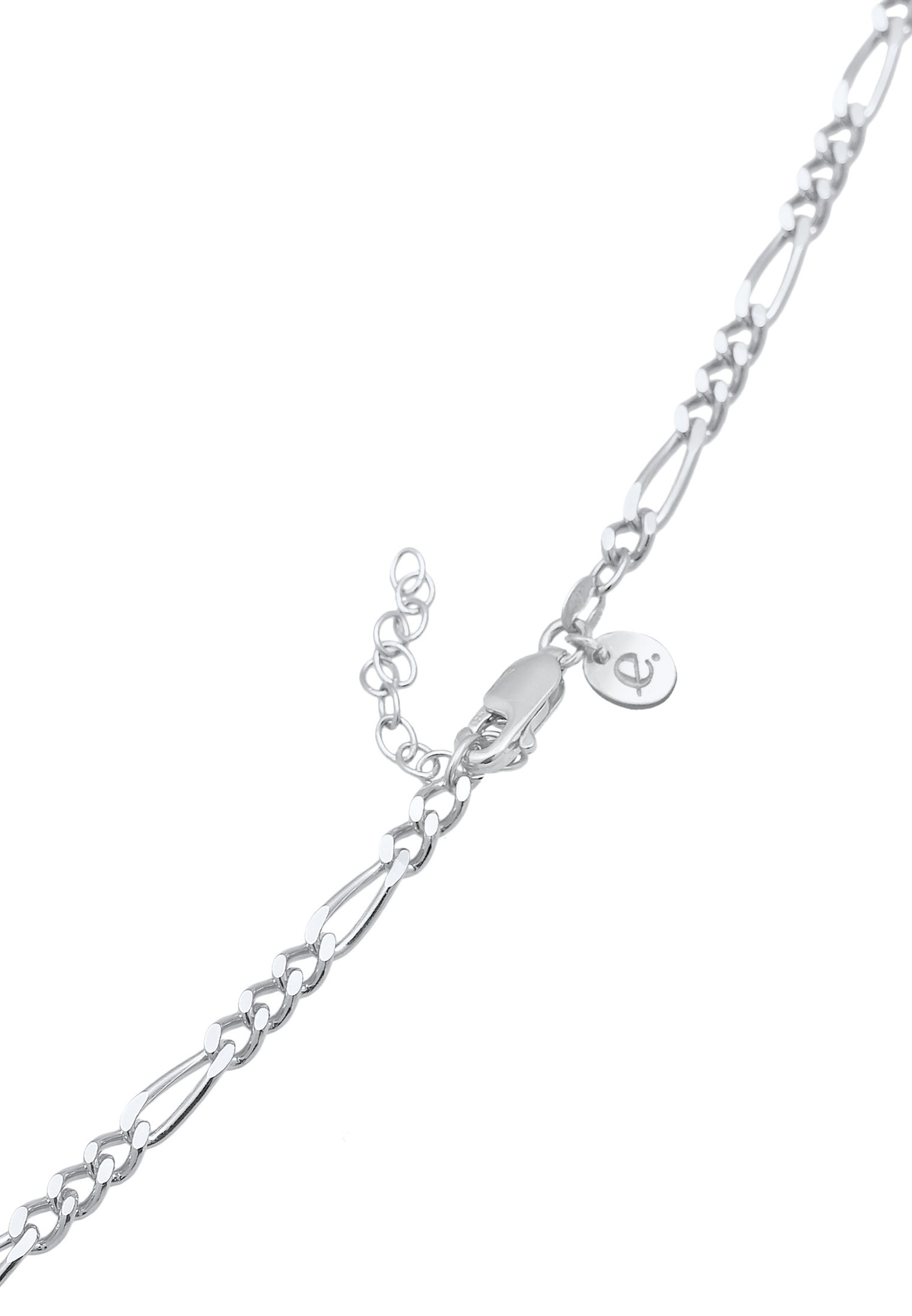 Elli PREMIUM Femme Choker Figaro Strong Basic Blogger en argent sterling 925