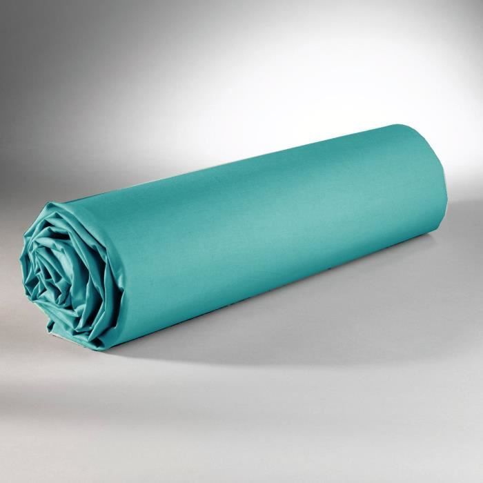 Litteä lakana - DP135 - Smaragdinvihreä - 240 cm x 300 cm - 100 % puuvillaa - Konepestävä 60°