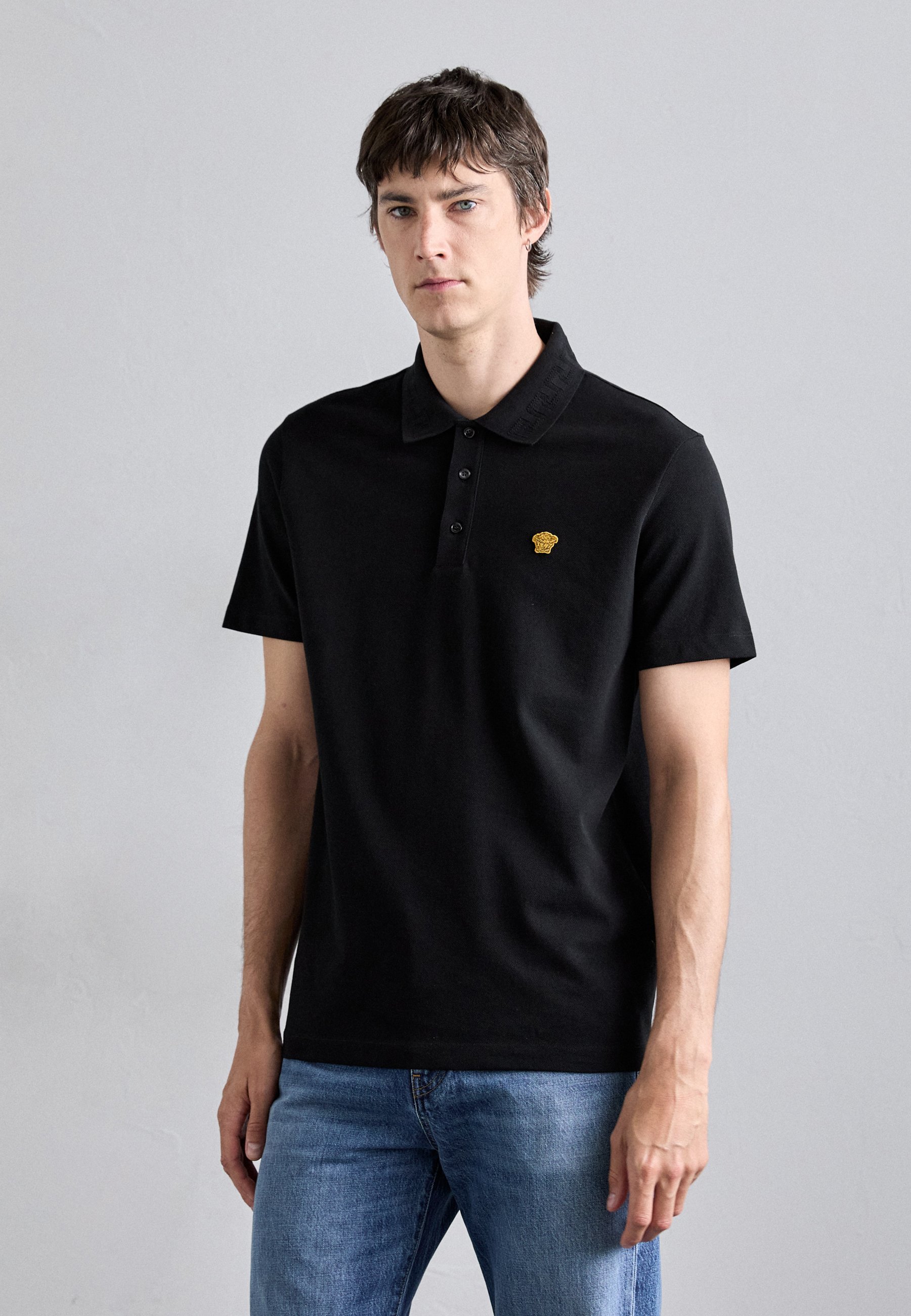 Versace MEDUSA - Poloshirt - zwart