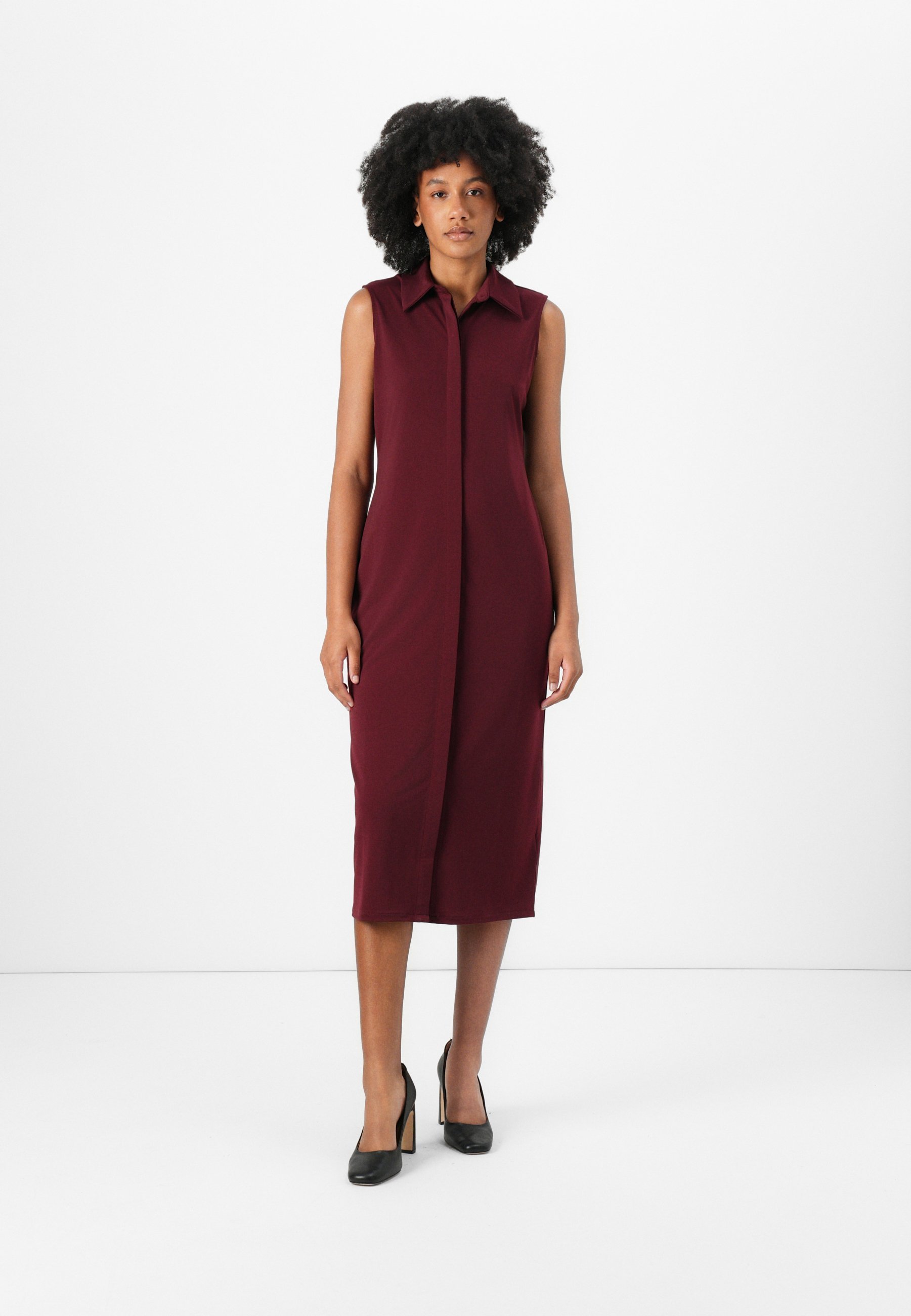 Calvin Klein DRESS - Žerzejové šaty - black