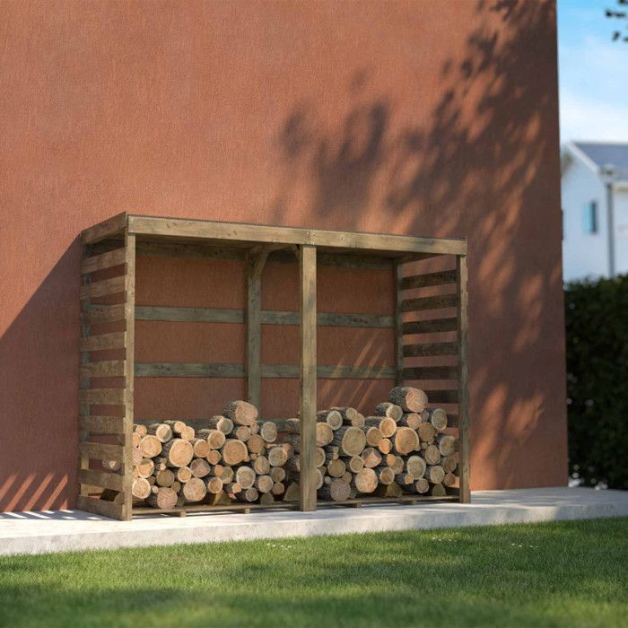 ABRI BUCHES BOIS XL 238X82X174CM