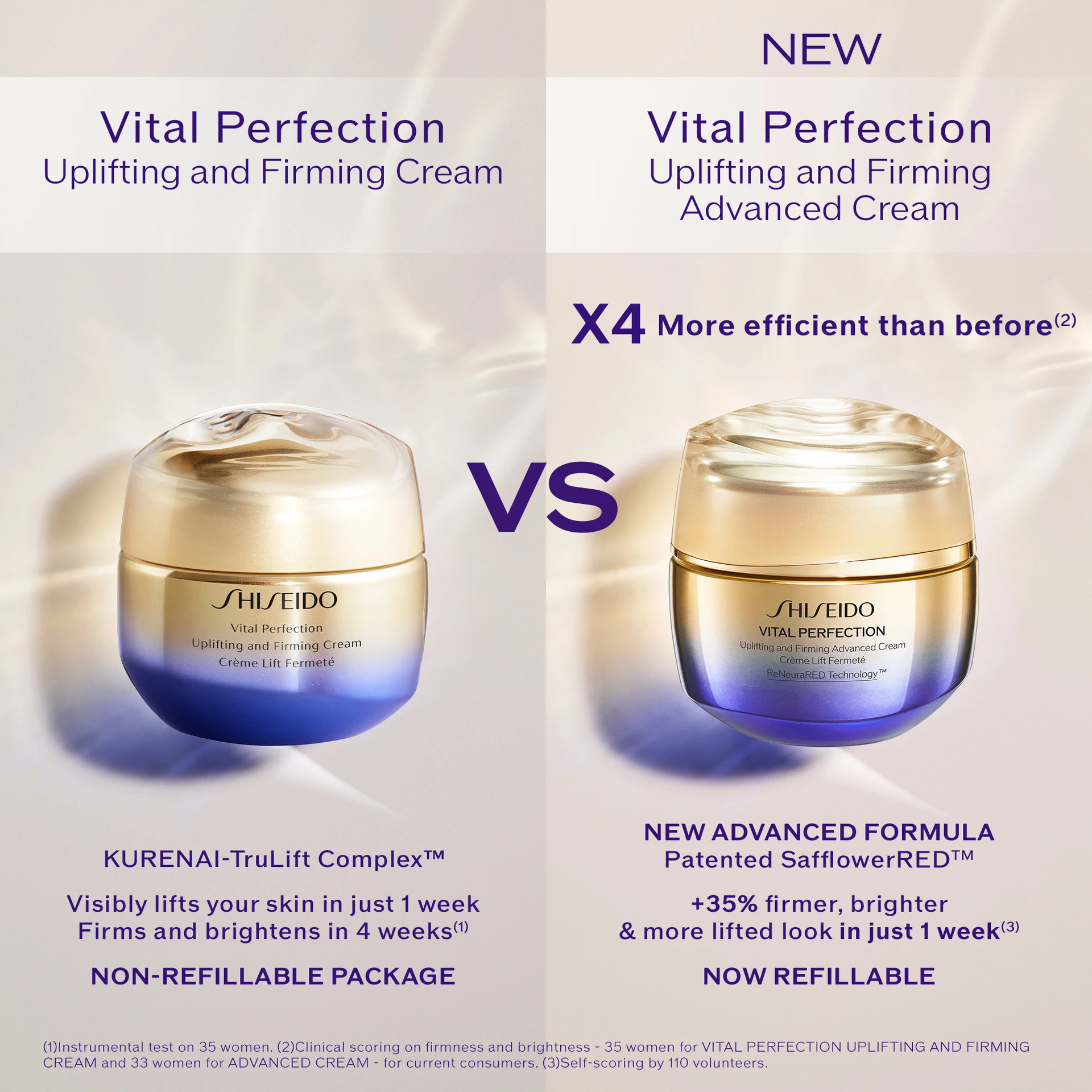 Vital Perfection Advanced krém utántöltő 50 ml - Shiseido