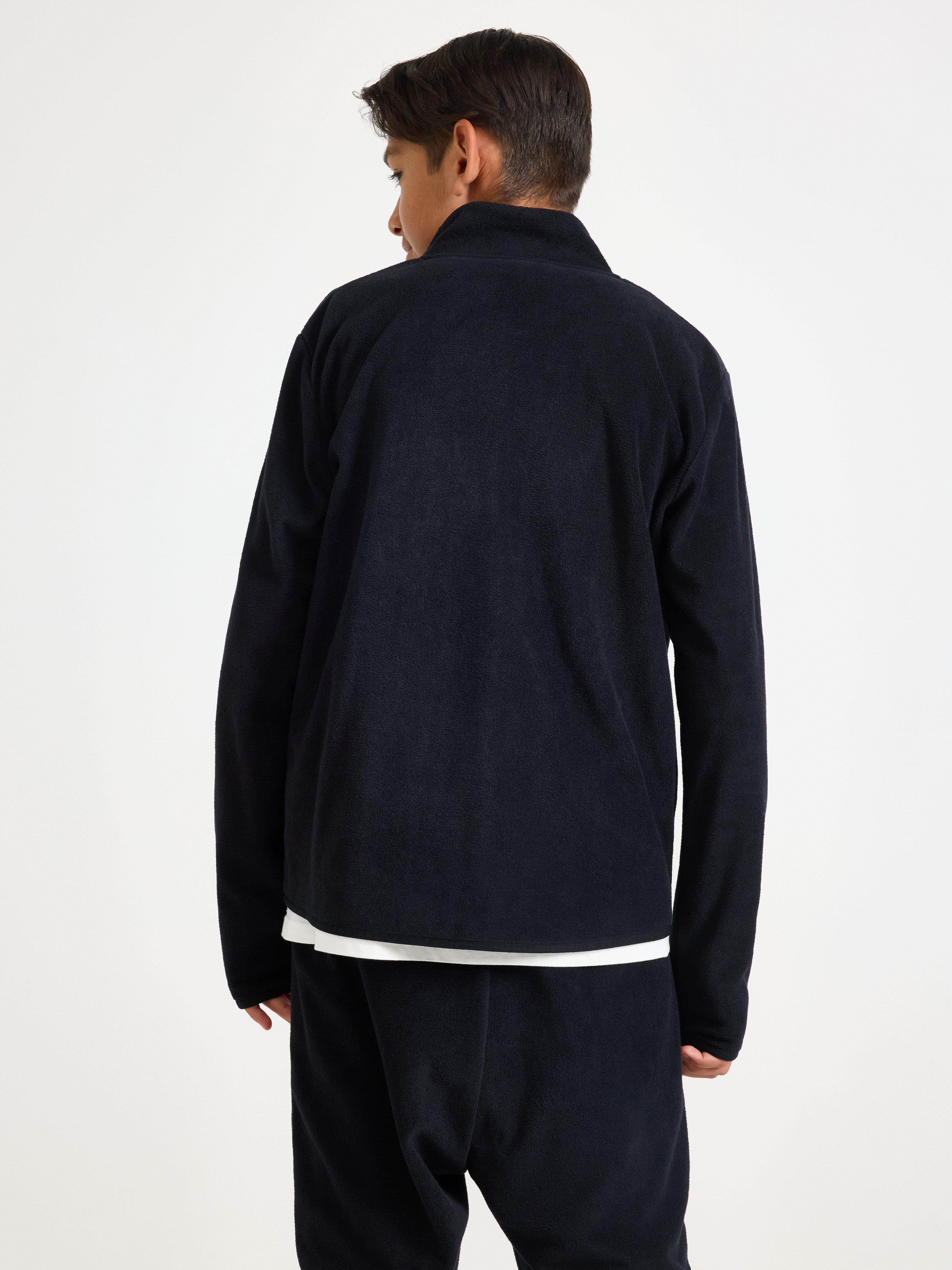 Jacket i fleece černá