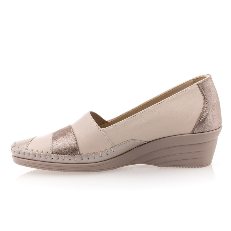 Sapatos femininos confortáveis bege