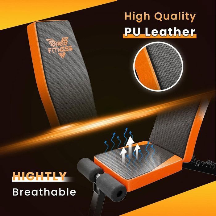 Banc de Musculation - DSKEUZEEW - Réglable 7 en 1 - 300Kg capacité - Multi-positions - Pliable
