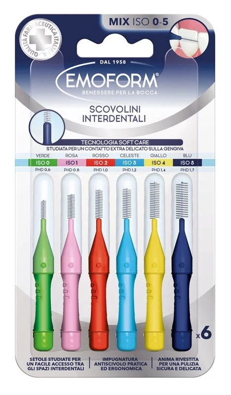 Emoform Interdentalbürsten, 6er-Packung