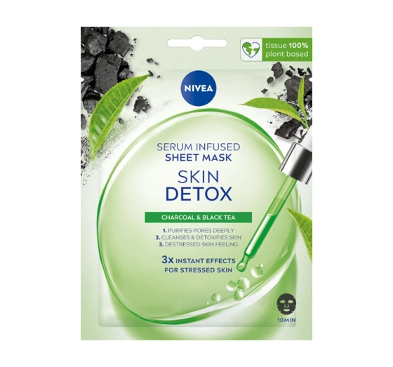 NIVEA Skin Detox oczyszczająca maska w płachcie 1 sztuka