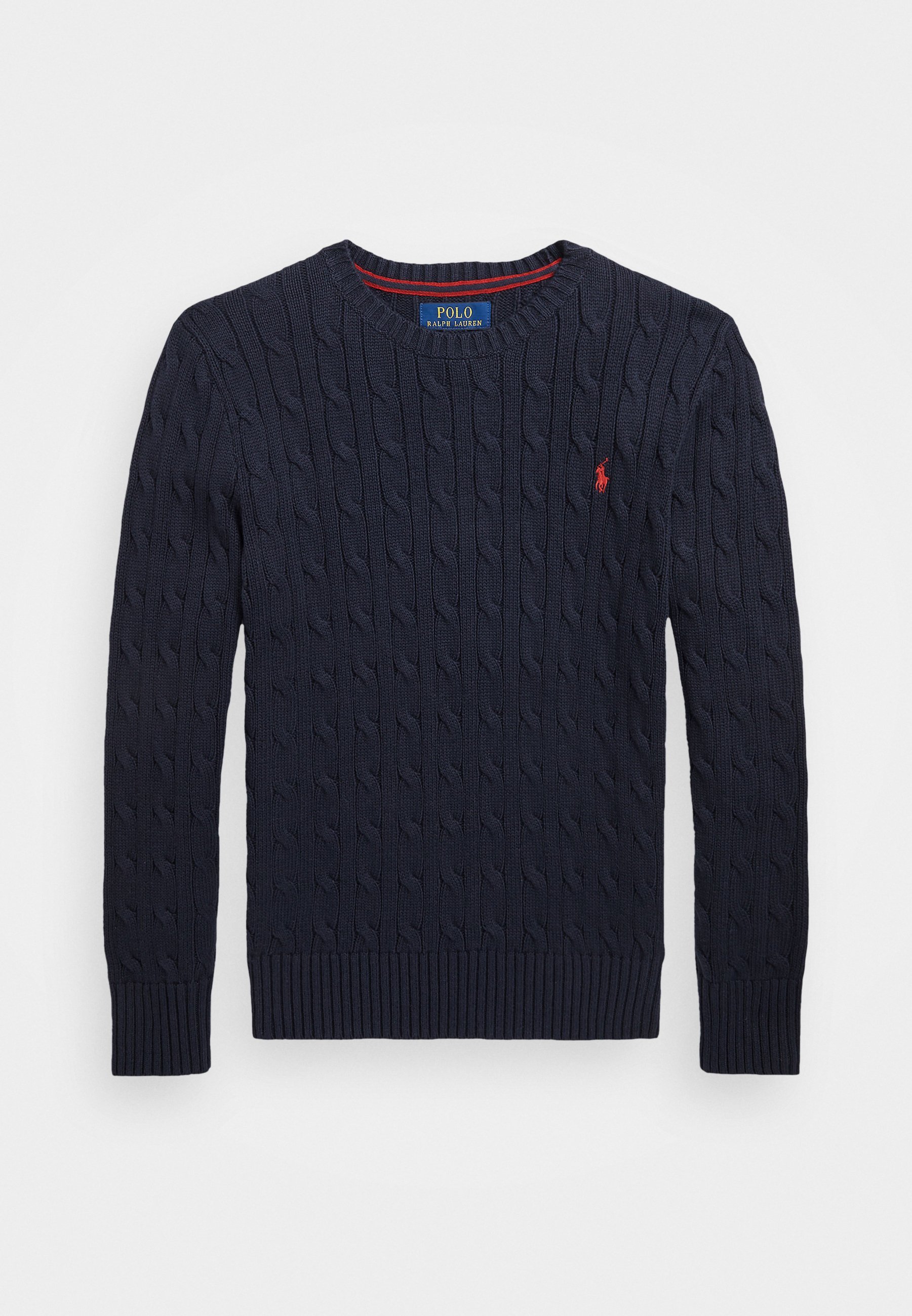 Polo Ralph Lauren Sweter z dzianiny kablowa z bawełny - Sweter - granatowy