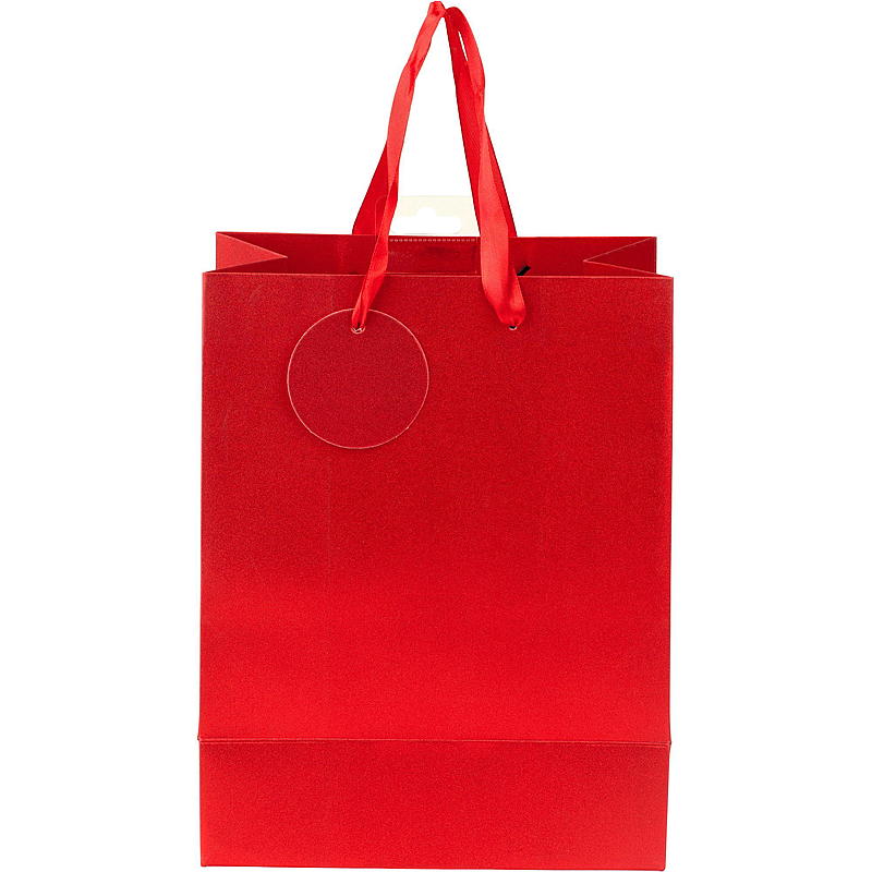 Bolsa de regalo mediana con purpurina, 25,5 x 20 x 11 cm, colores surtidos.