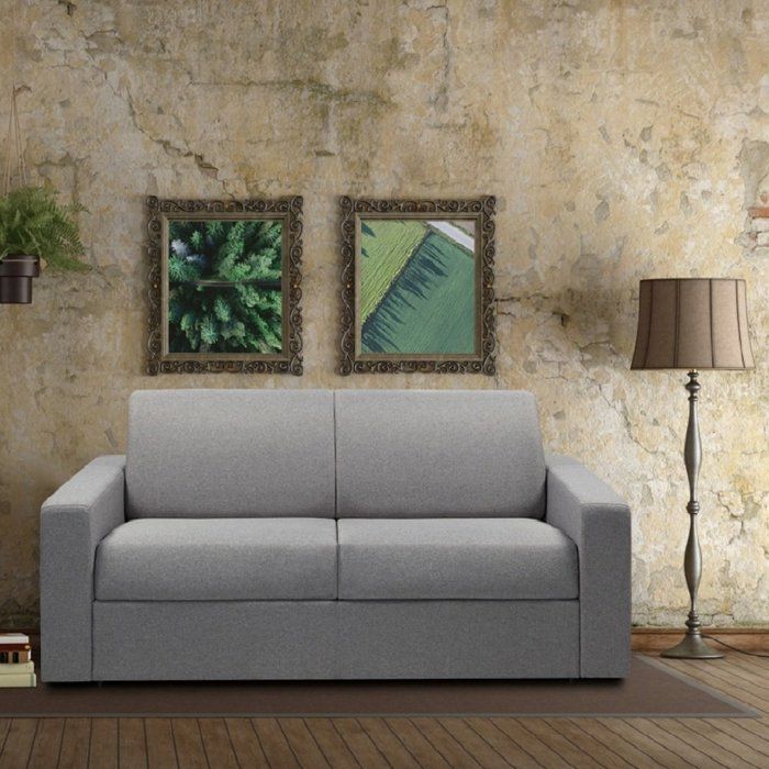 MIDNIGHT EXPRESS Schlafsofa, 120 cm Matratze, 16 cm neo silbergrau