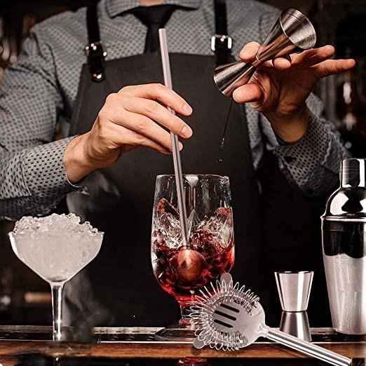 Shaker per cocktail - PRUMYA - Kit professionale da 5 pezzi - Acciaio inossidabile - 750 ml - Lavabile in lavastoviglie