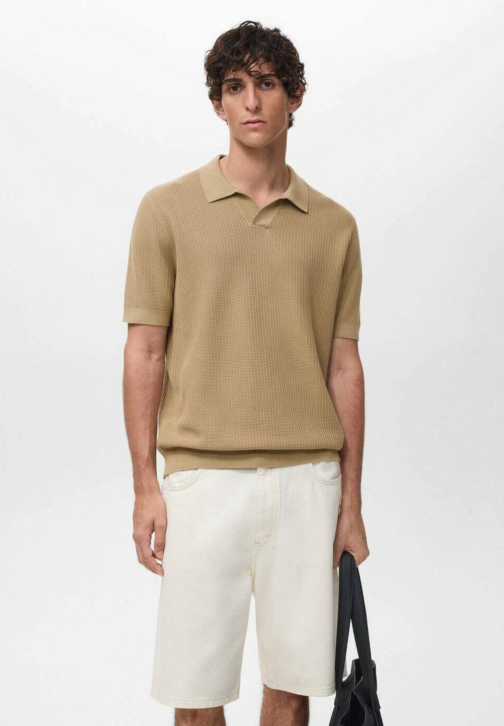 Mango poloshirt - beige