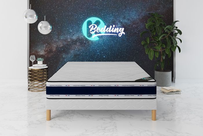Conjunto Blue Memory: Base de cama + colchón 160x200 cm – Altura 22 cm