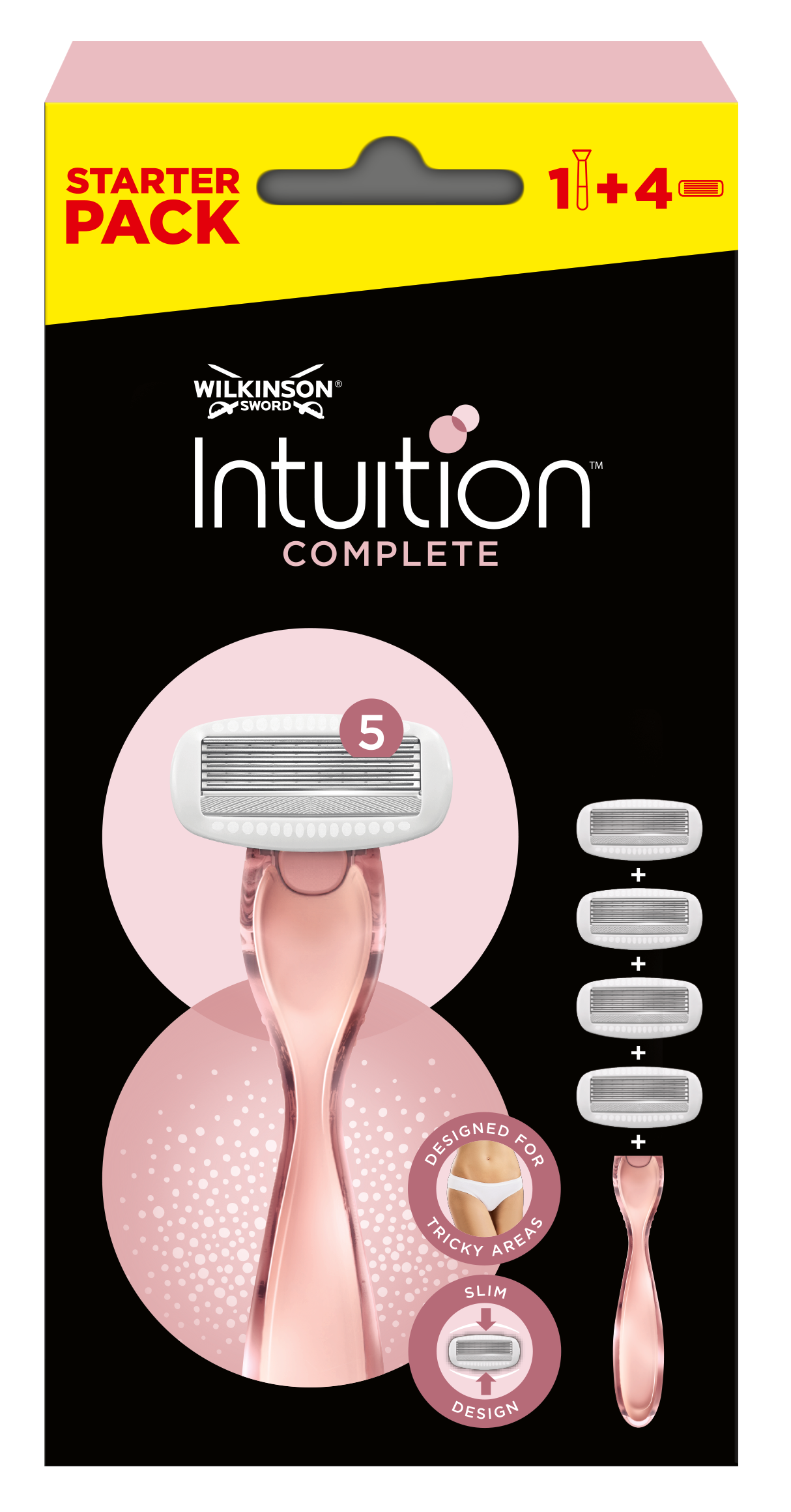 Intuition pilns skuvekļu uzpildes komplekts Sieviešu skuvekļi
