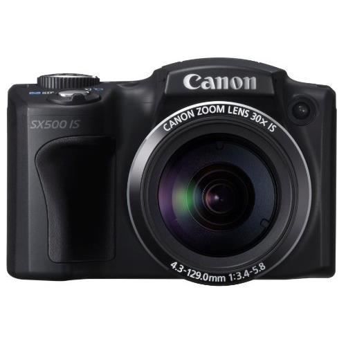 Canon PowerShot SX500IS digital camera, approximately 16 megapixels, 30x zoom, PSSX500IS black-4689