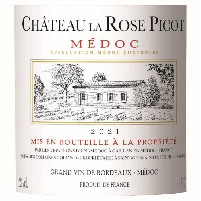 Château La Rose Picot 2021 Médoc - Vino Tinto Burdeos