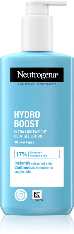 Leite corporal leve Neutrogena Hydro Boost® com consistência em gel
