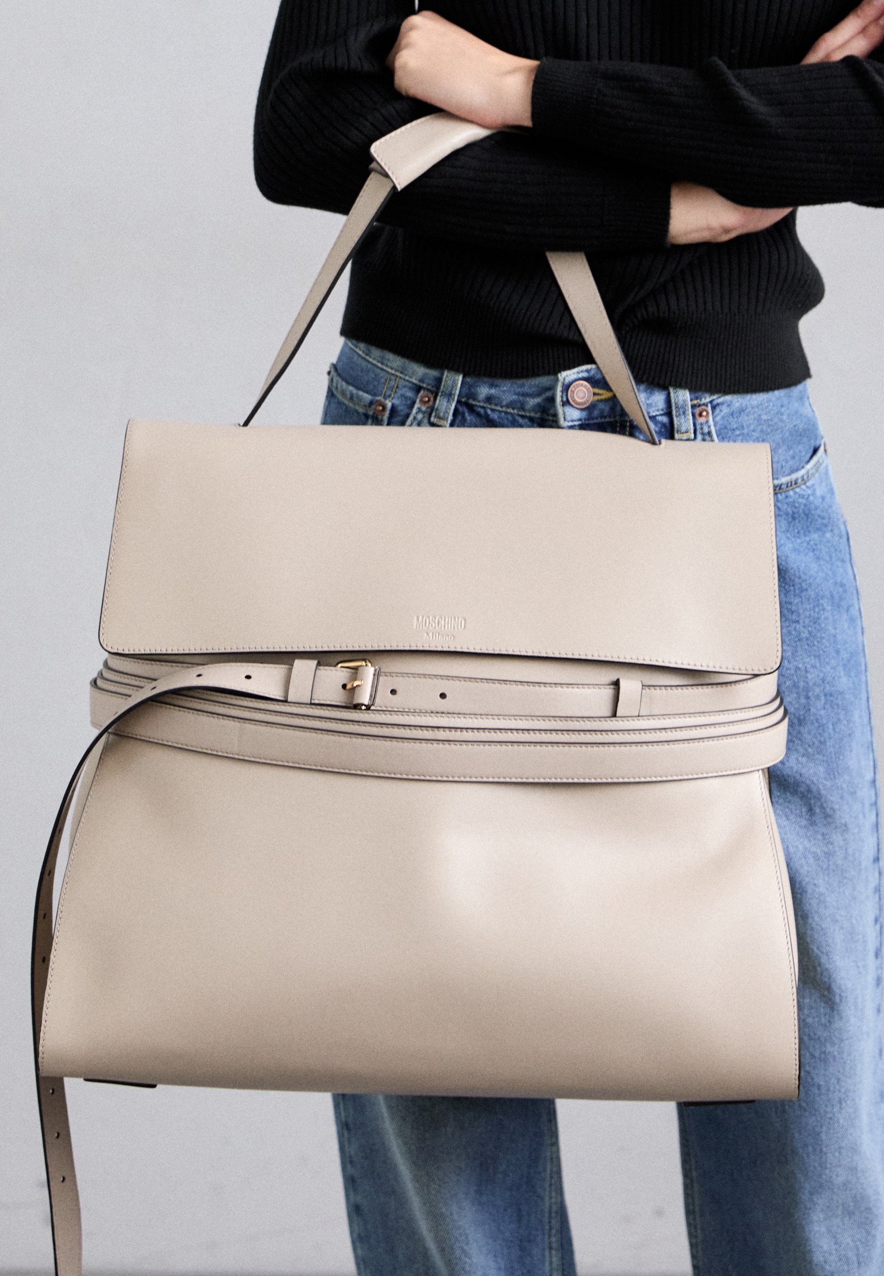 MOSCHINO BORSA - Tote bag - corda