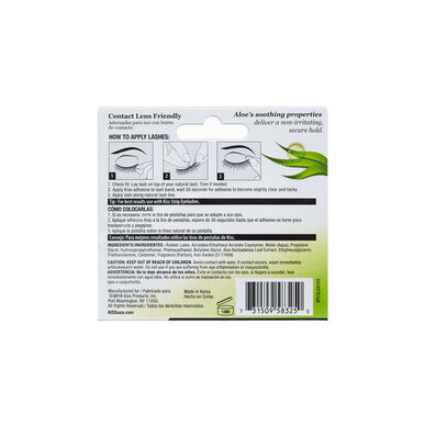 Kiss Ever Aloe Vera -lateksiripset, mustat, 1 kpl, 1 kpl