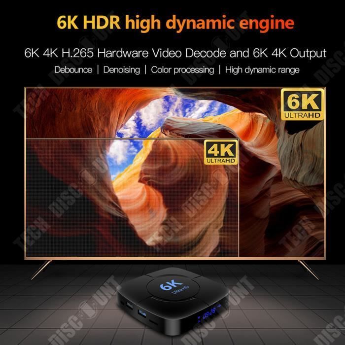 TV Network Decoder - TD® - Android 1080P - 2GB RAM - 8GB Storage - 6K Resolution