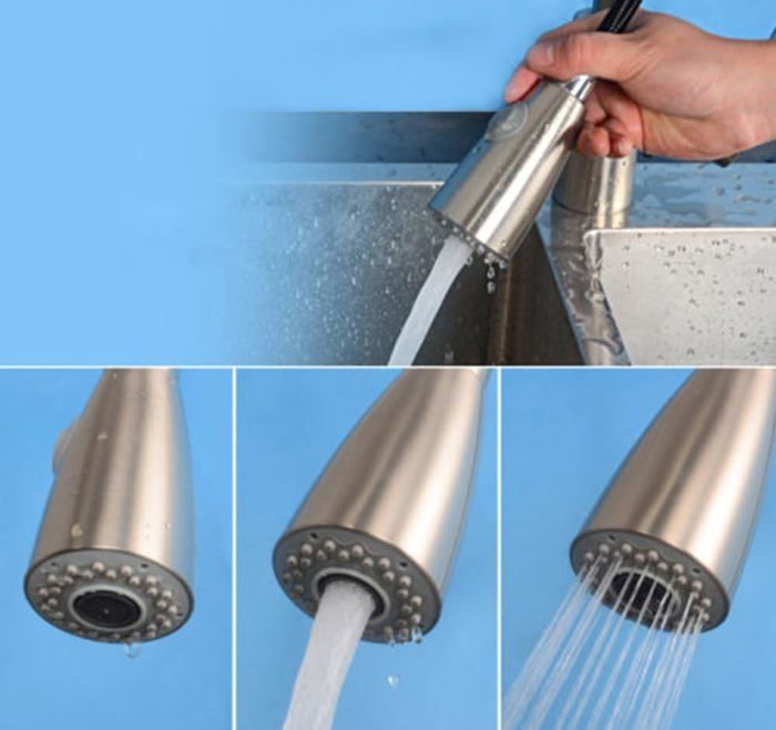 Douchette Robinet Cuisine 2 Jets Tête de Robinet de Rechange Douchette pour Robinet Remplacement Douchette pour Mitigeur Cuisine