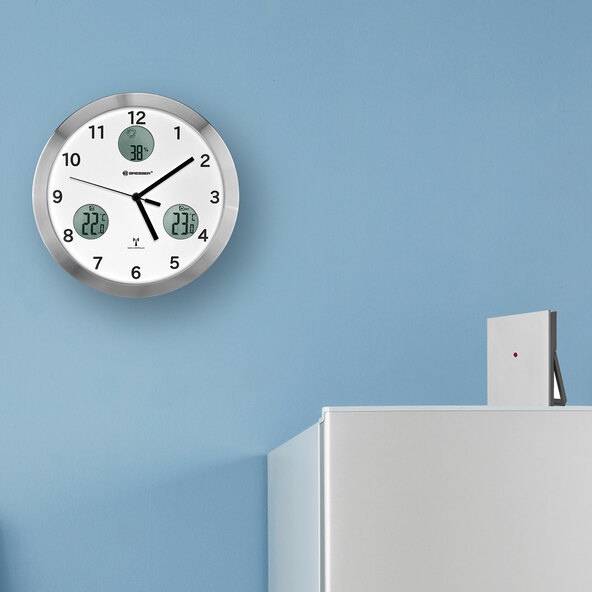 Ρολόι τοίχου με τηλεχειριστήριο MyTime io, λευκό