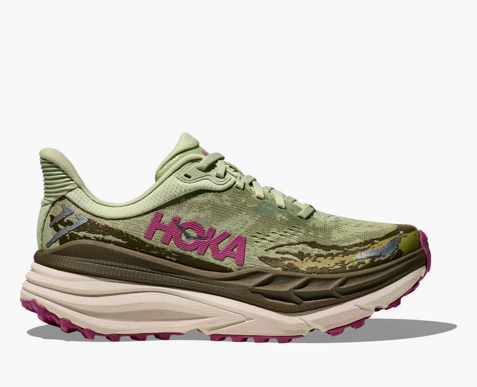 HOKA Stinson 7 Zaad Groen / Rode Biet
