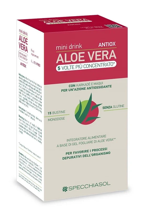 Bebida SPECCHIASOL Mini con antioxidante de aloe vera