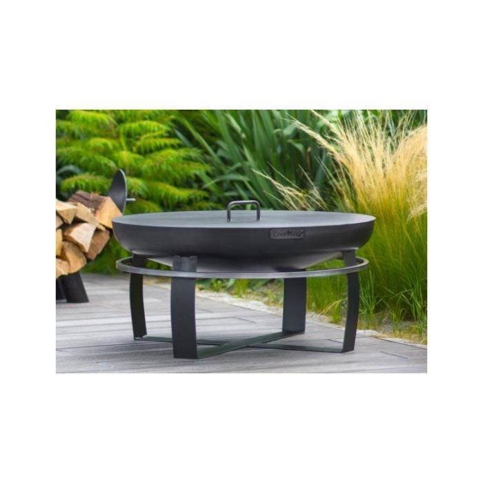 Brasero de jardin VIKING en acier noir 60, 70 et 80cm - Braséro seul Ø 60cm Braséro Seul