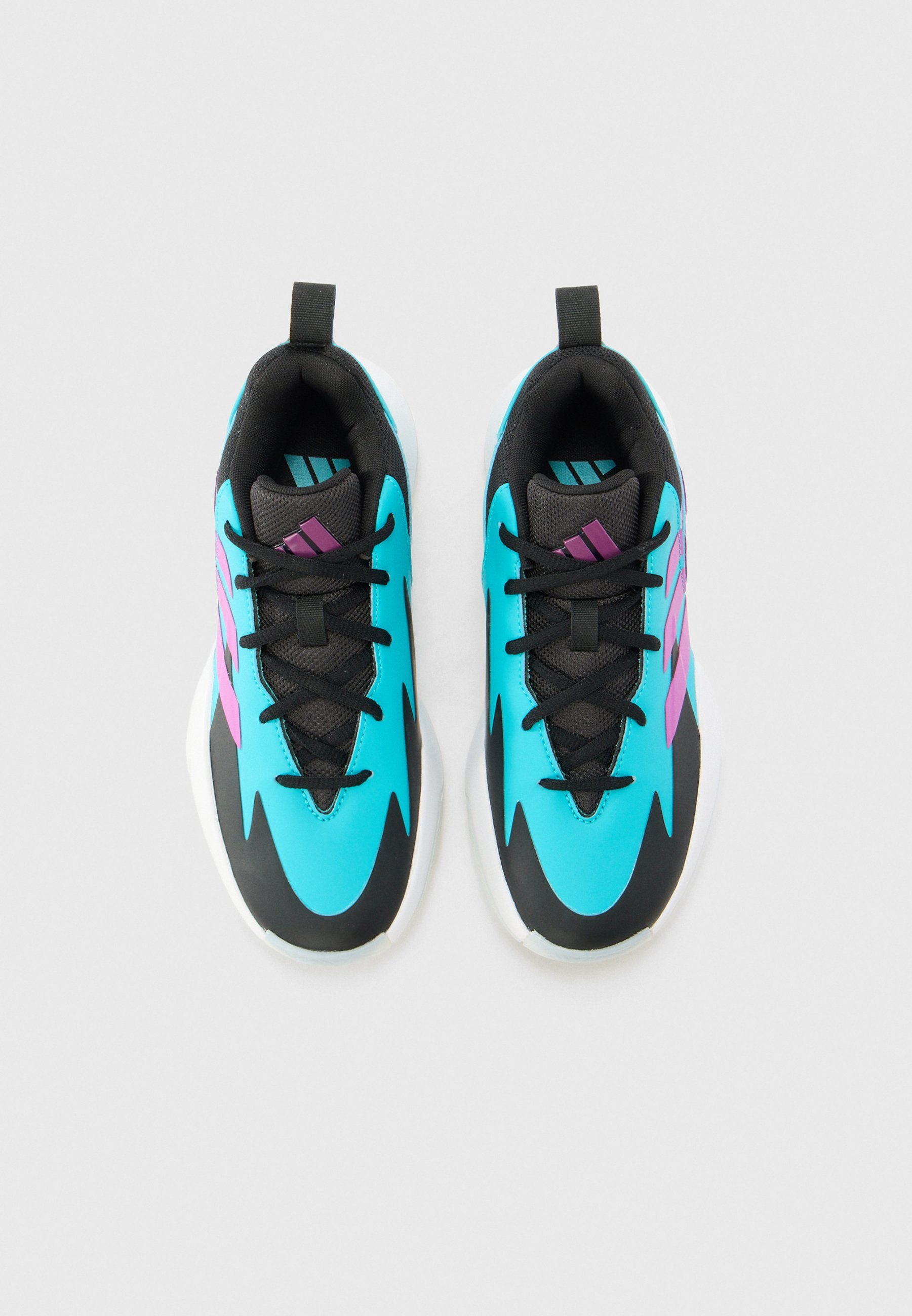 adidas Performance CROSS EM UP SELECT UNISEXE - Chaussures de basketball - Cyan brillant/Noir/Violet éclatant
