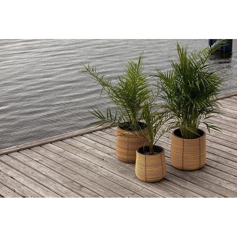 Vaso Home Potte Madrid ø 37x37 cm, naturale