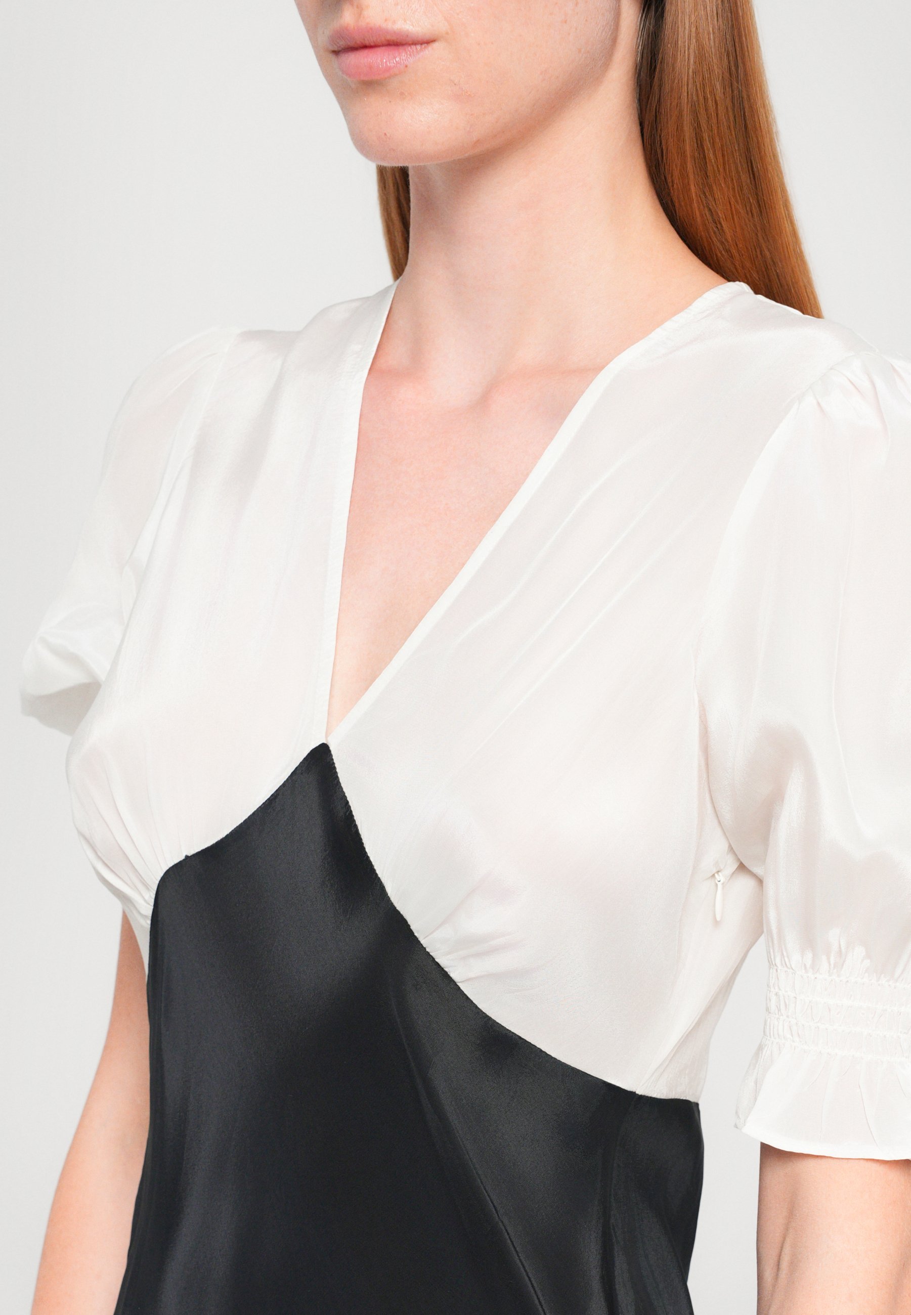 Maisonêtre LIZZIE JURK - Cocktailjurk / Feestjurk - gebroken wit/zwart