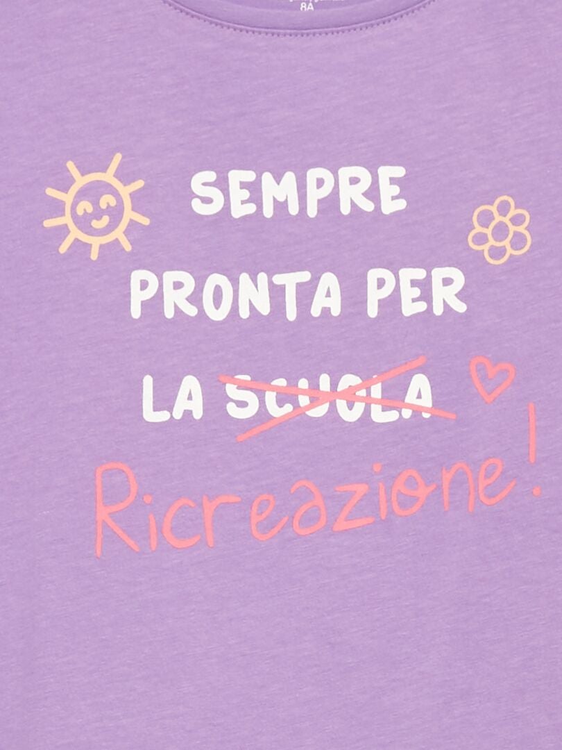 Camiseta estampada - MORADA