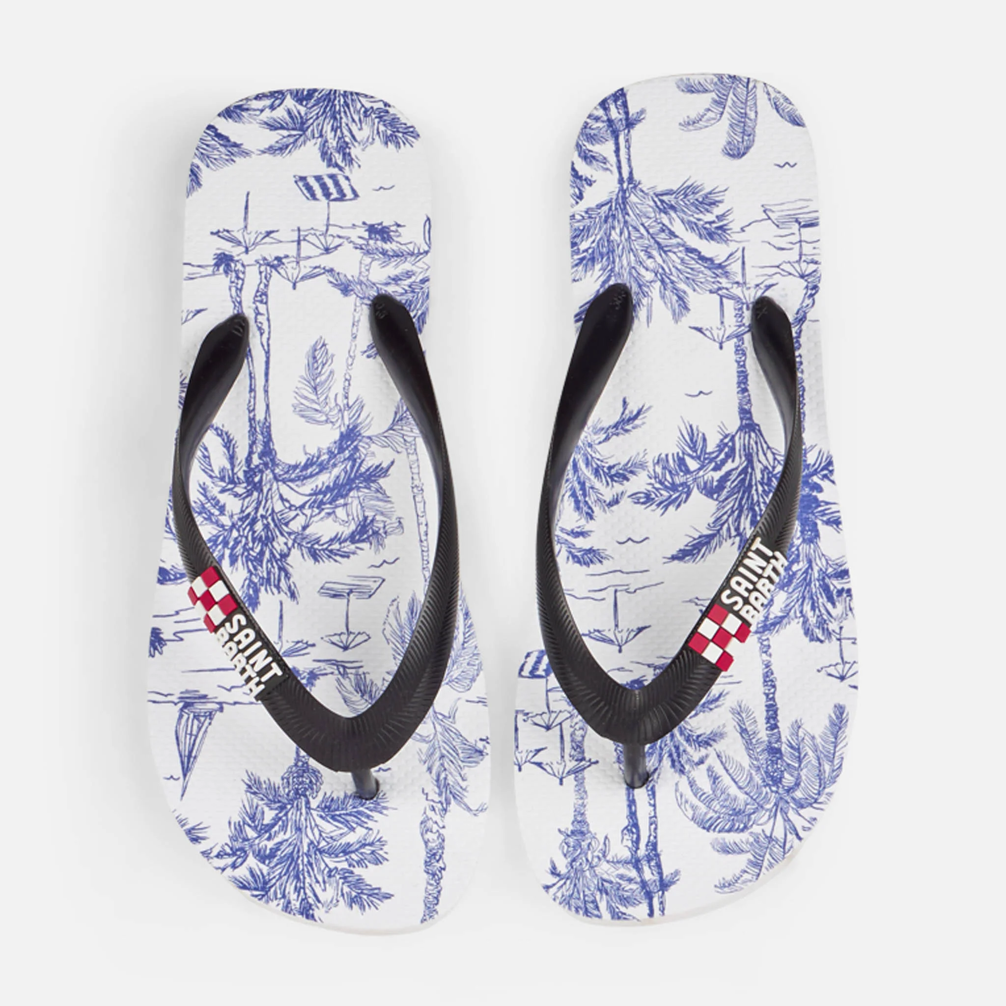 Chanclas de mujer con estampado playero