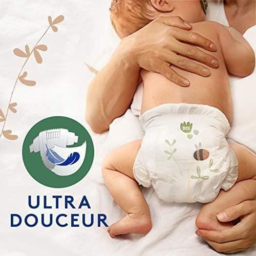 Lotus Baby Douceur Naturelle - Couches Taille 1 (2-5 kg-Nouveau-né) Pack 1 mois - 80 couches
