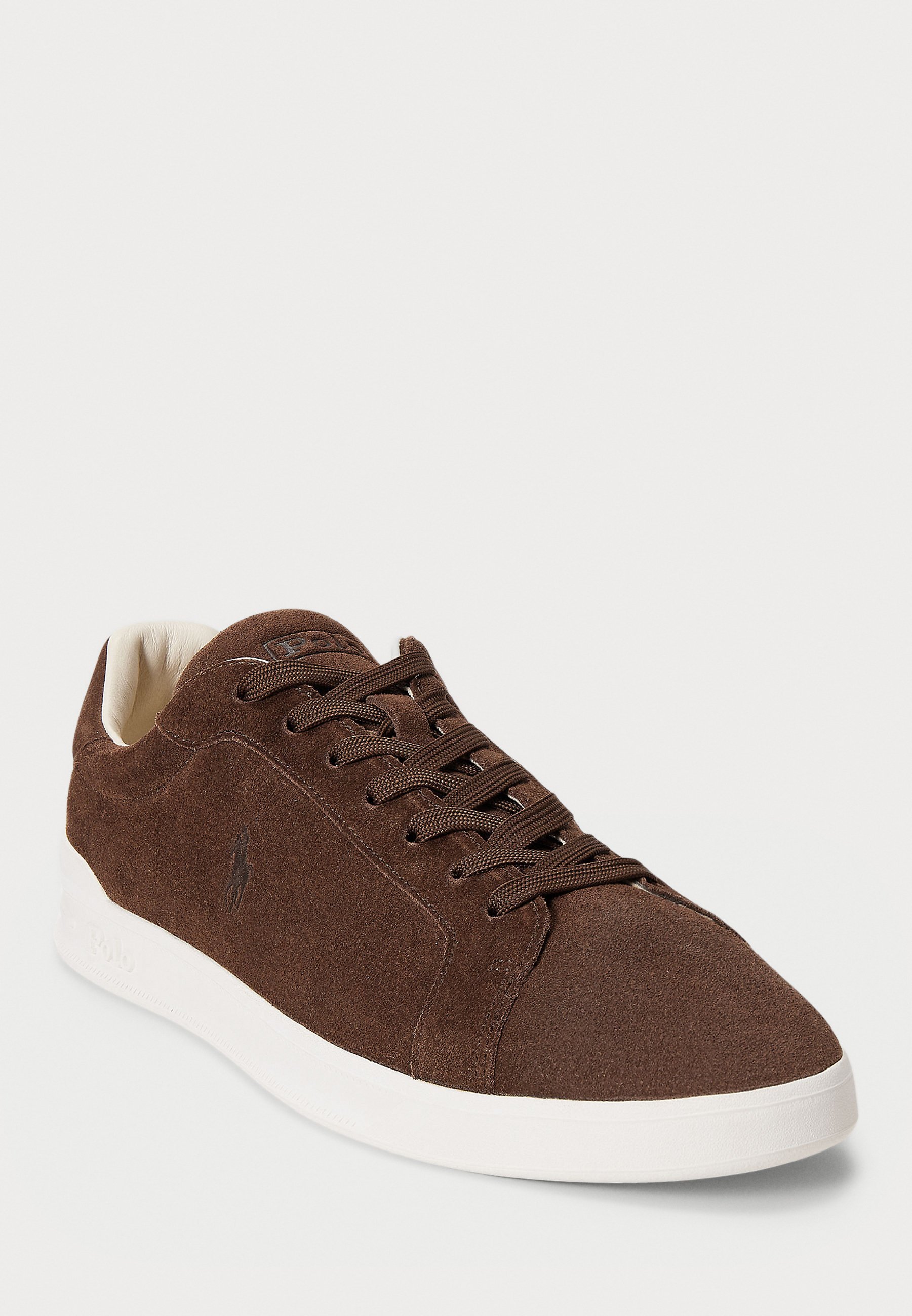 Polo Ralph Lauren HERITAGE COURT II SNEAKERS IN SUEDE - Sneakers - marrone cioccolato