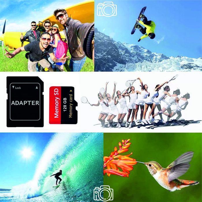 Carte mémoire Micro SD 128 Go - imou - SDXC - Vitesse Full HD - UHS-I - Adaptateur SD inclus