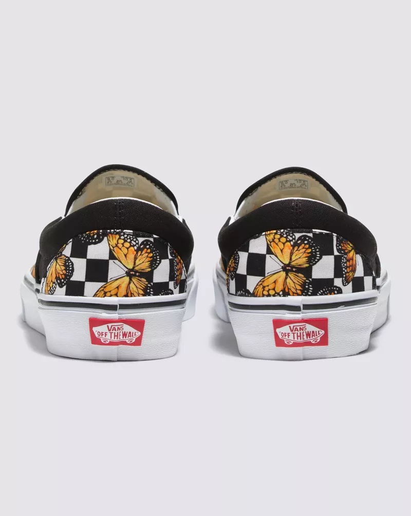 Customs Butterfly Checkerboard Slip-On