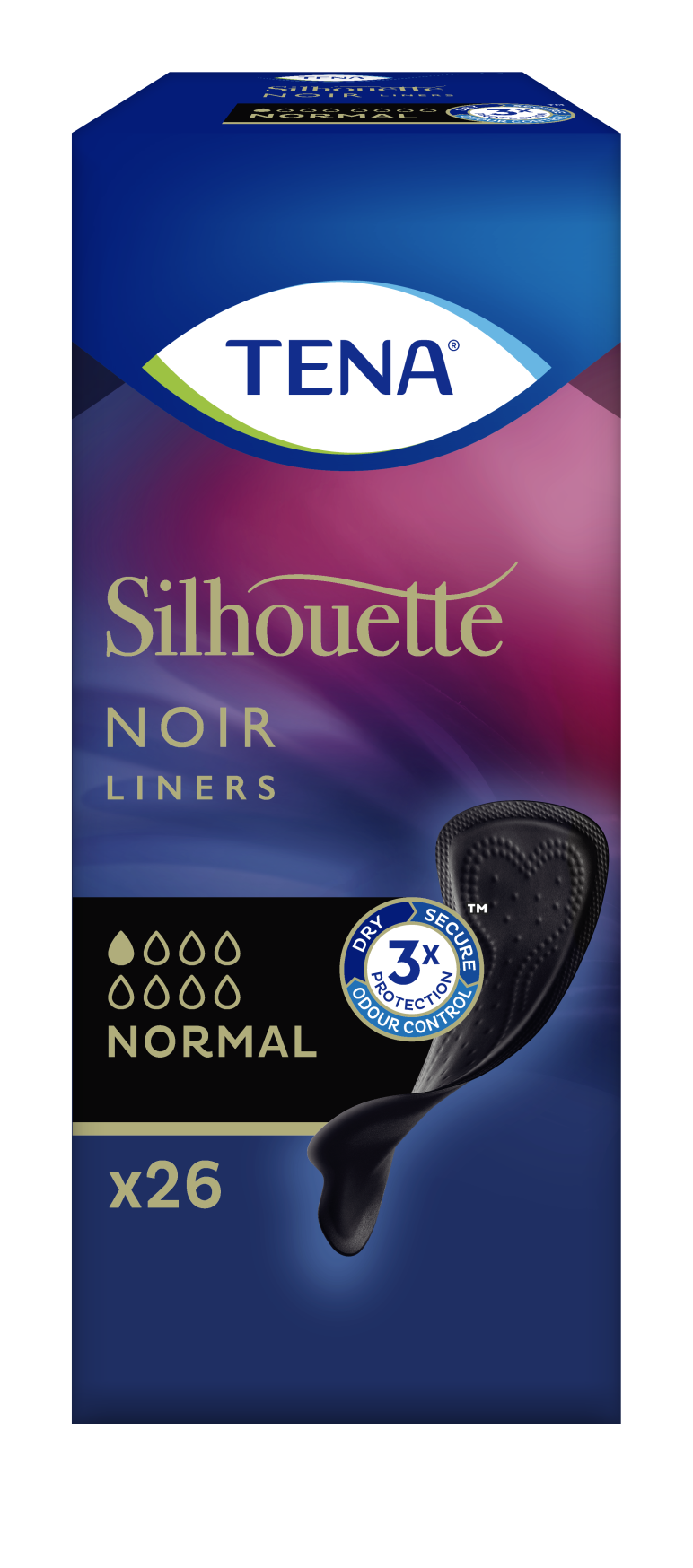 „Silhouette Noir“ moteriški šlapimo nelaikymo įklotai Įklotai