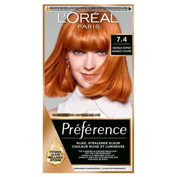 L'Oréal Paris Preference 7.4 Dublin Permanentná farba na vlasy proti vypadávaniu vlasov