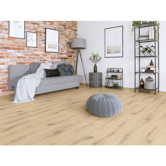 Suelo laminado con efecto parquet – 8 mm – caja de 9 lamas – 2,49 m² – EH VILLA GRANDE K063 ORGANIC OAK FORESTEA Dimensiones: 1285 mm x