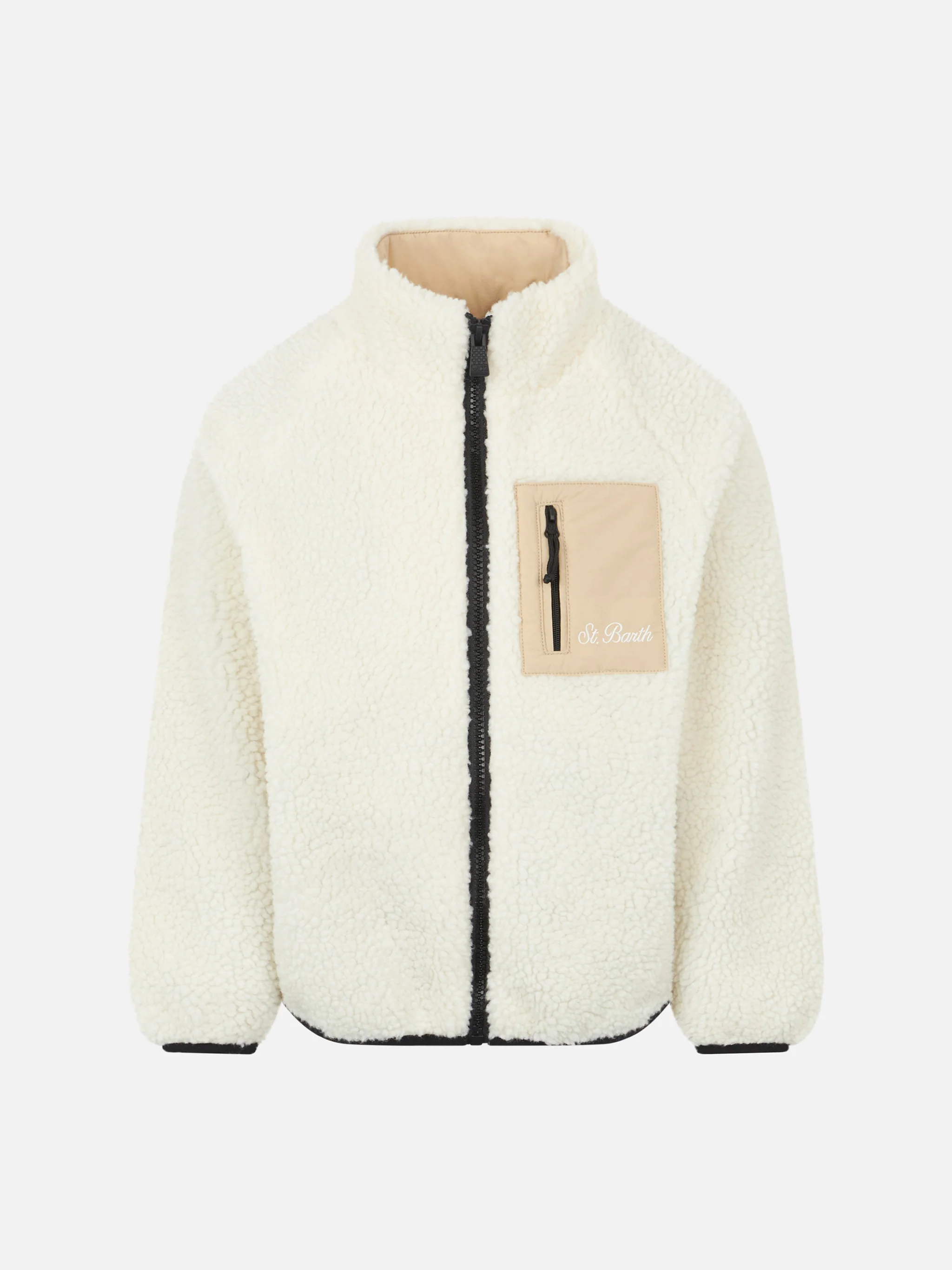 Sherpa-jas voor jongens met Captain America-print | SPECIALE EDITIE