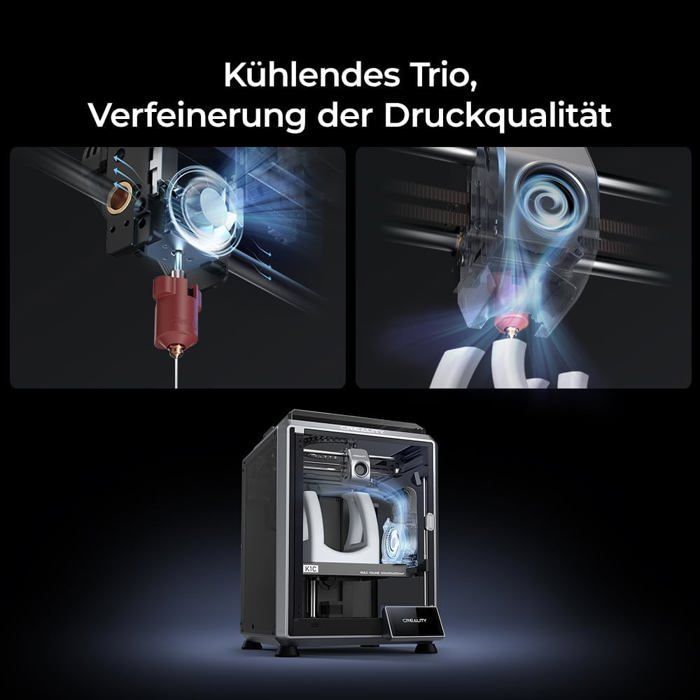 Impresora 3D Creality K1C, impresora 3D, 600 mm/s, impresión rápida, con cámara con IA, nivelación automática, extrusor robusto.