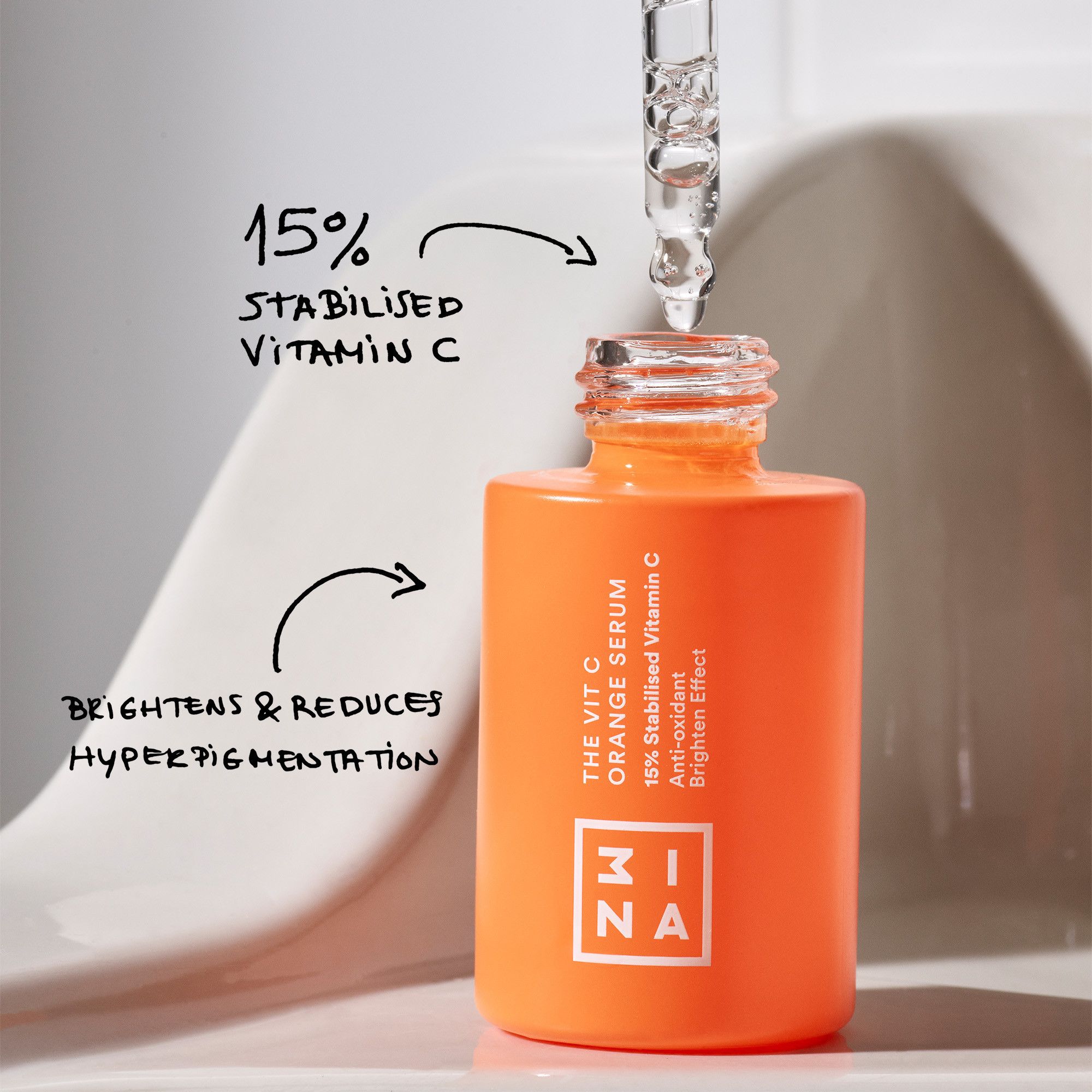 Vitamino C apelsinų serumas Raukšles ir senėjimą stabdantys kremai
