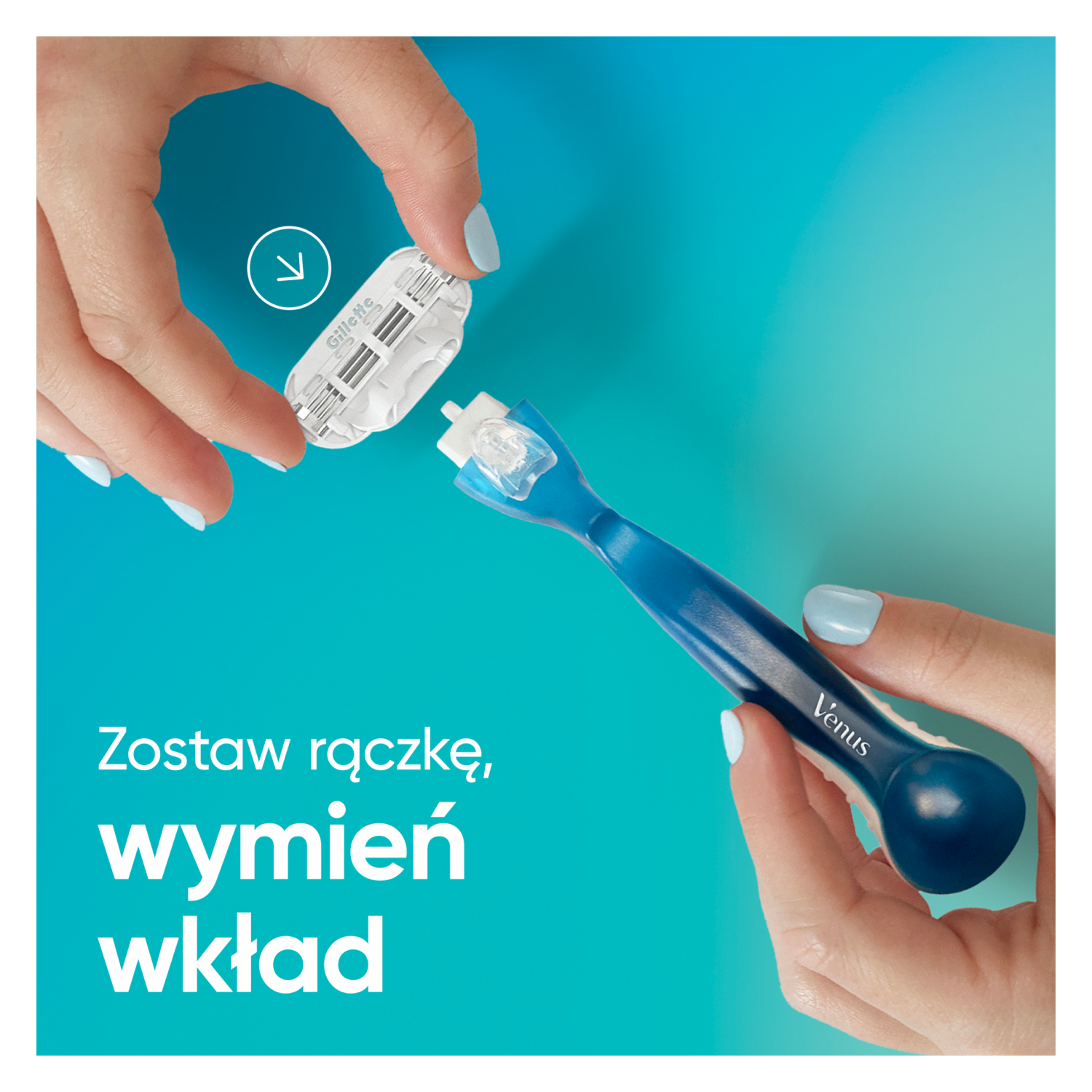 Γυναικείο ξυράφι Gillette 1 τεμ. κασέτες/συσκευασία 4 τεμ. Venus