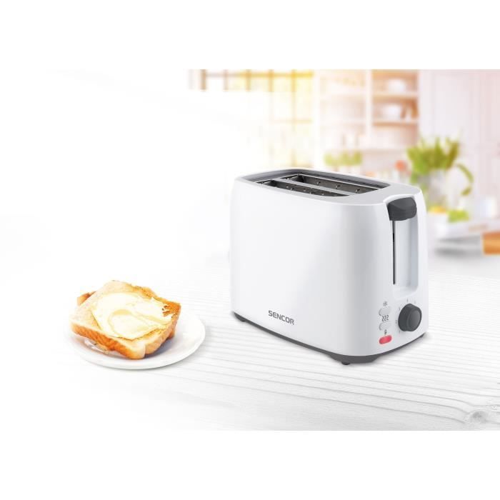 Toaster - SENCOR - STS 2606WH - 750 W - 2 slots - White