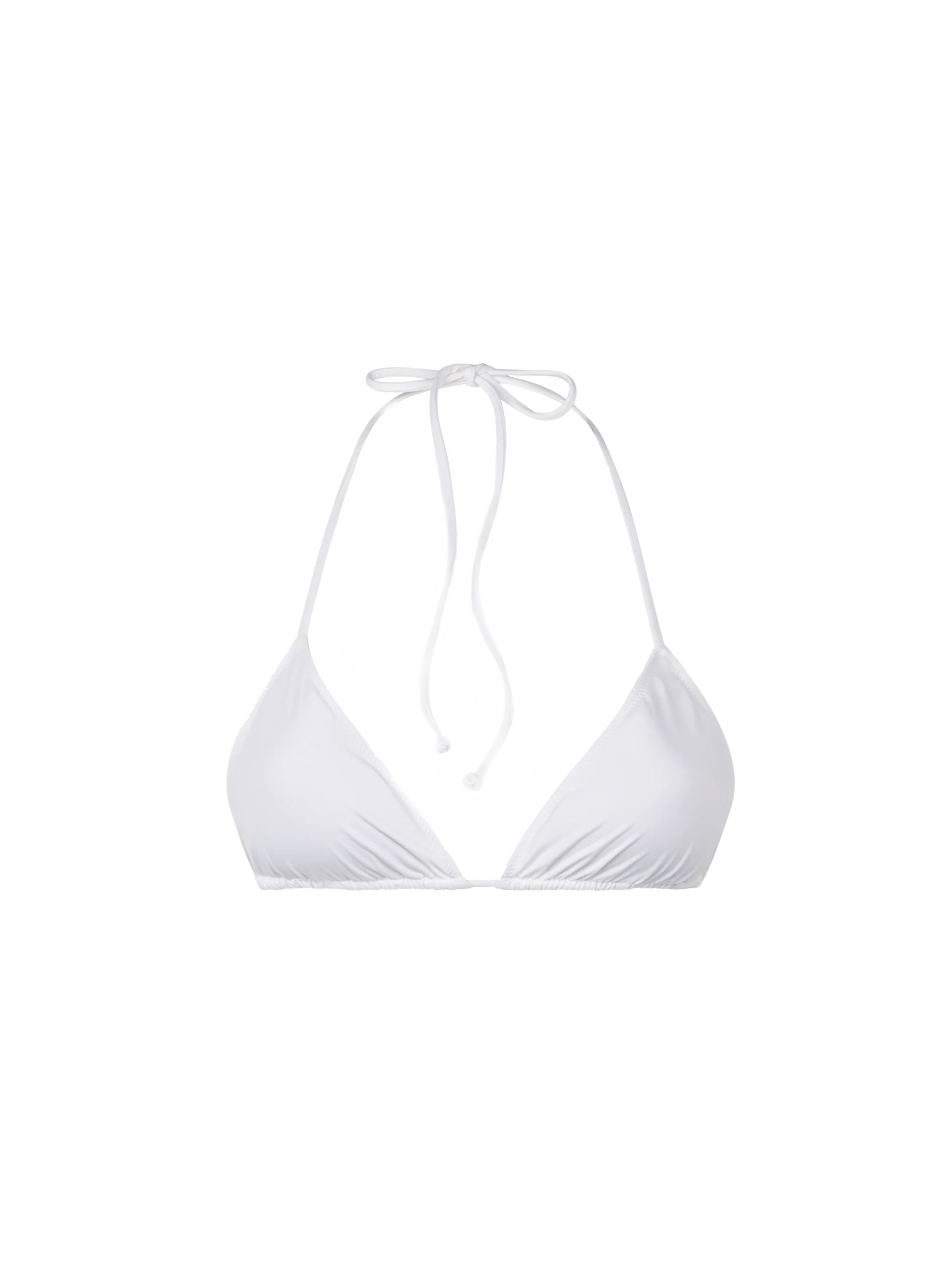 Top triangular blanco para mujer