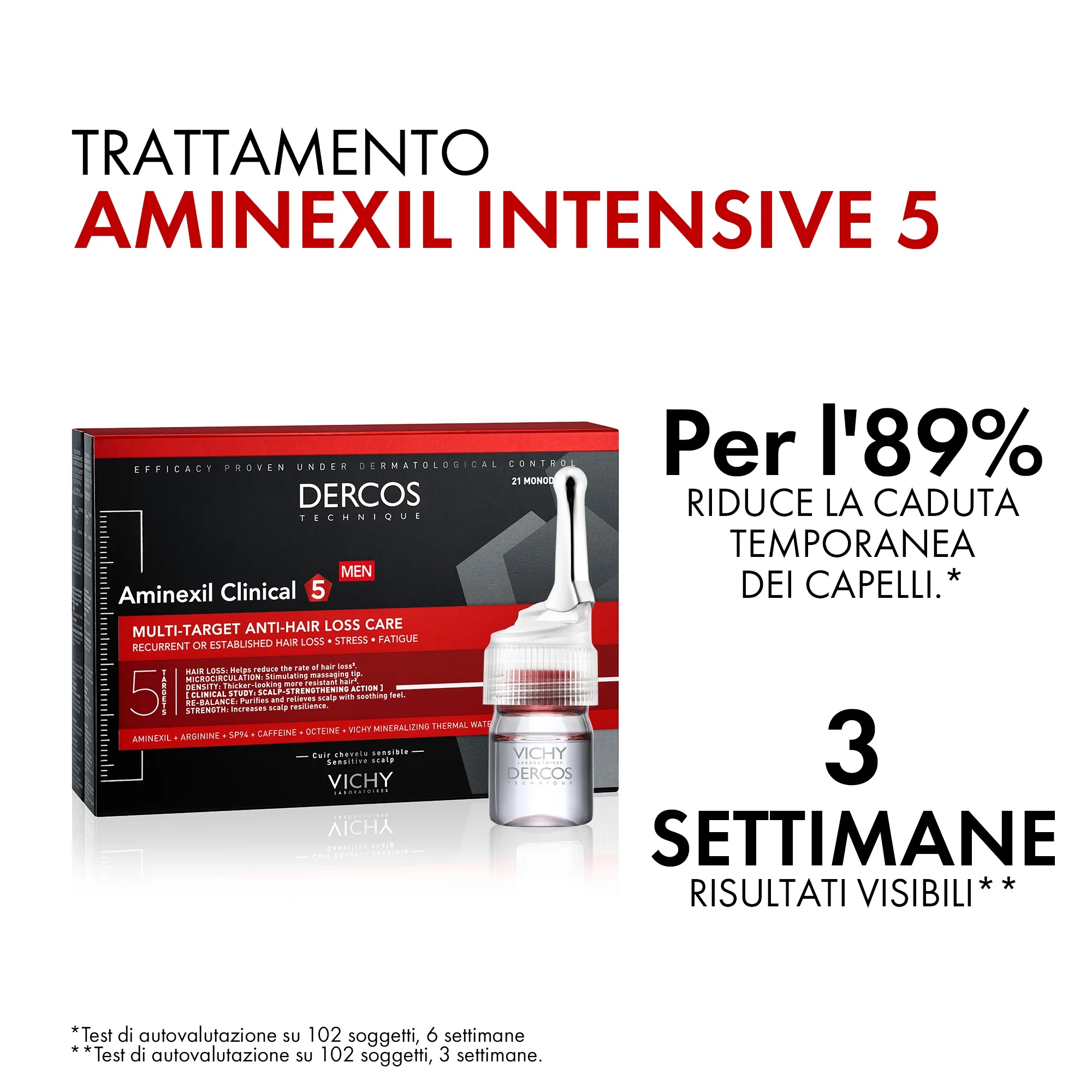 VICHY Vichy Dercos Aminexil Intensive 5 Men 21 Flaschen gegen Haarausfall