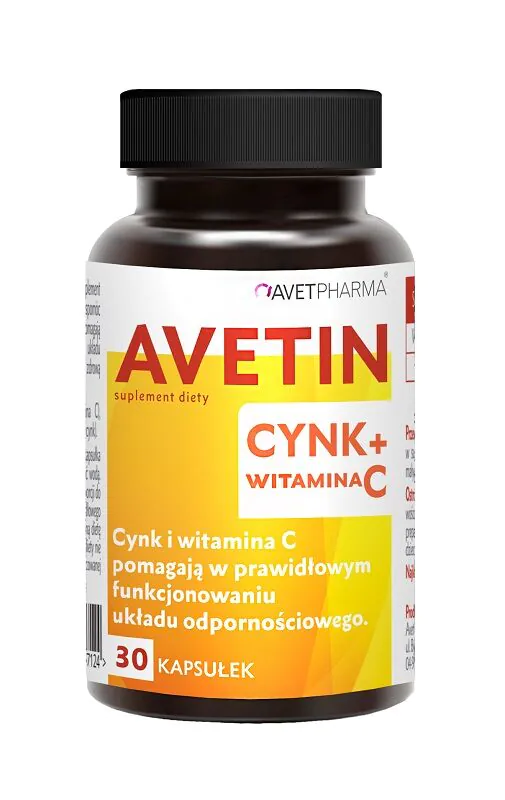 Avet Cynk + Witamina C 30 Kapsułek
