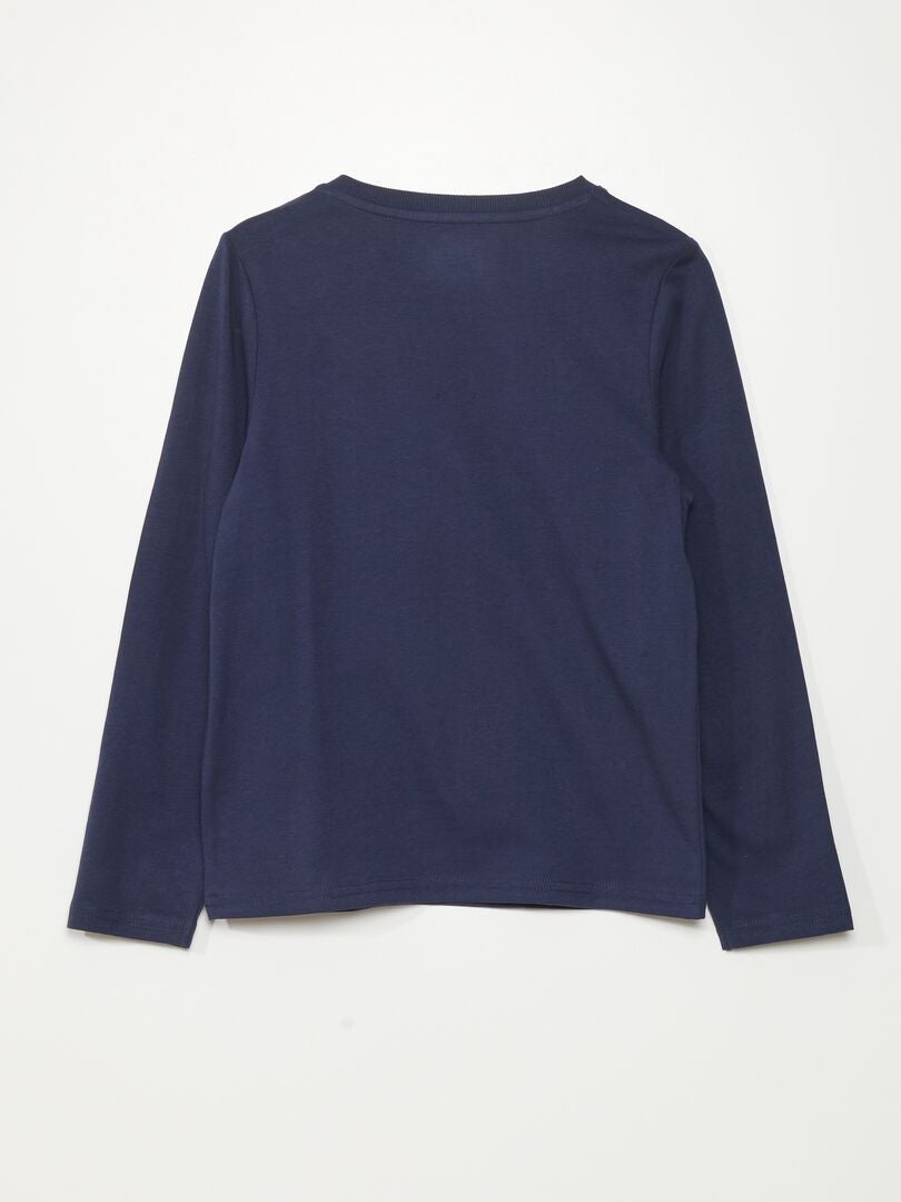 Camiseta de punto - So Easy - azul y negro